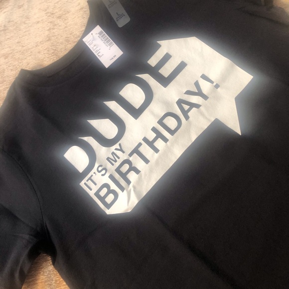 3/$15🎉🎈Kid’s Black ‘DUDE, It’s My Birthday’ S/S Tee🎂 - Picture 3 of 6